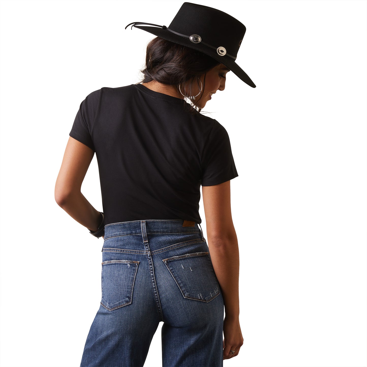 Load image into Gallery viewer, Ariat® Ladies Vintage Rodeo Black Graphic T-Shirt 10044614
