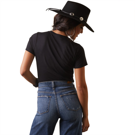Ariat® Ladies Vintage Rodeo Black Graphic T-Shirt 10044614