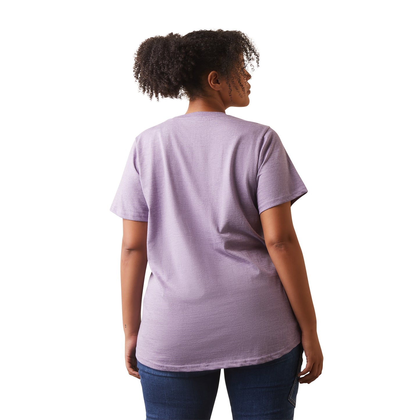 Load image into Gallery viewer, Ariat® Ladies Rebar Cotton Strong™ Lavendar Heather T-Shirt 10043561
