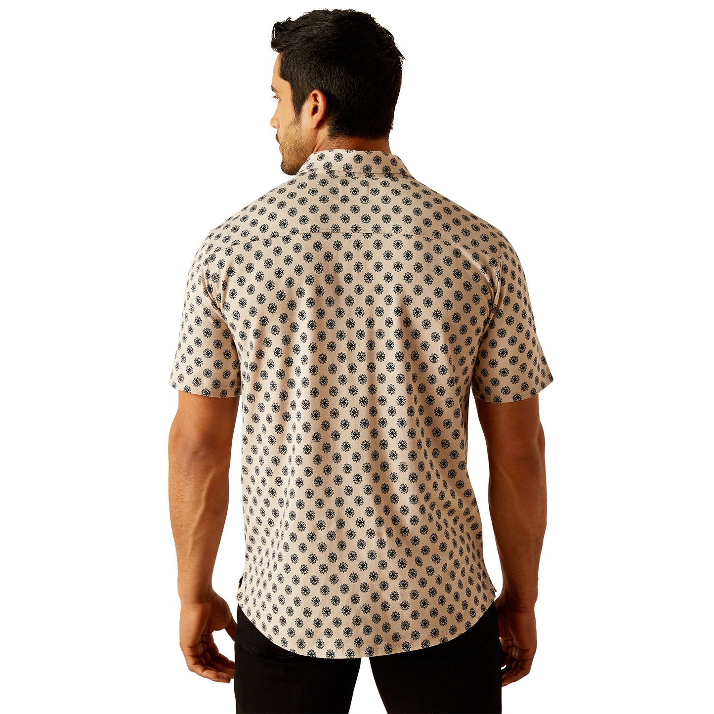 Ariat Men's Retro Suede Printed Button Down Shirt 10048491