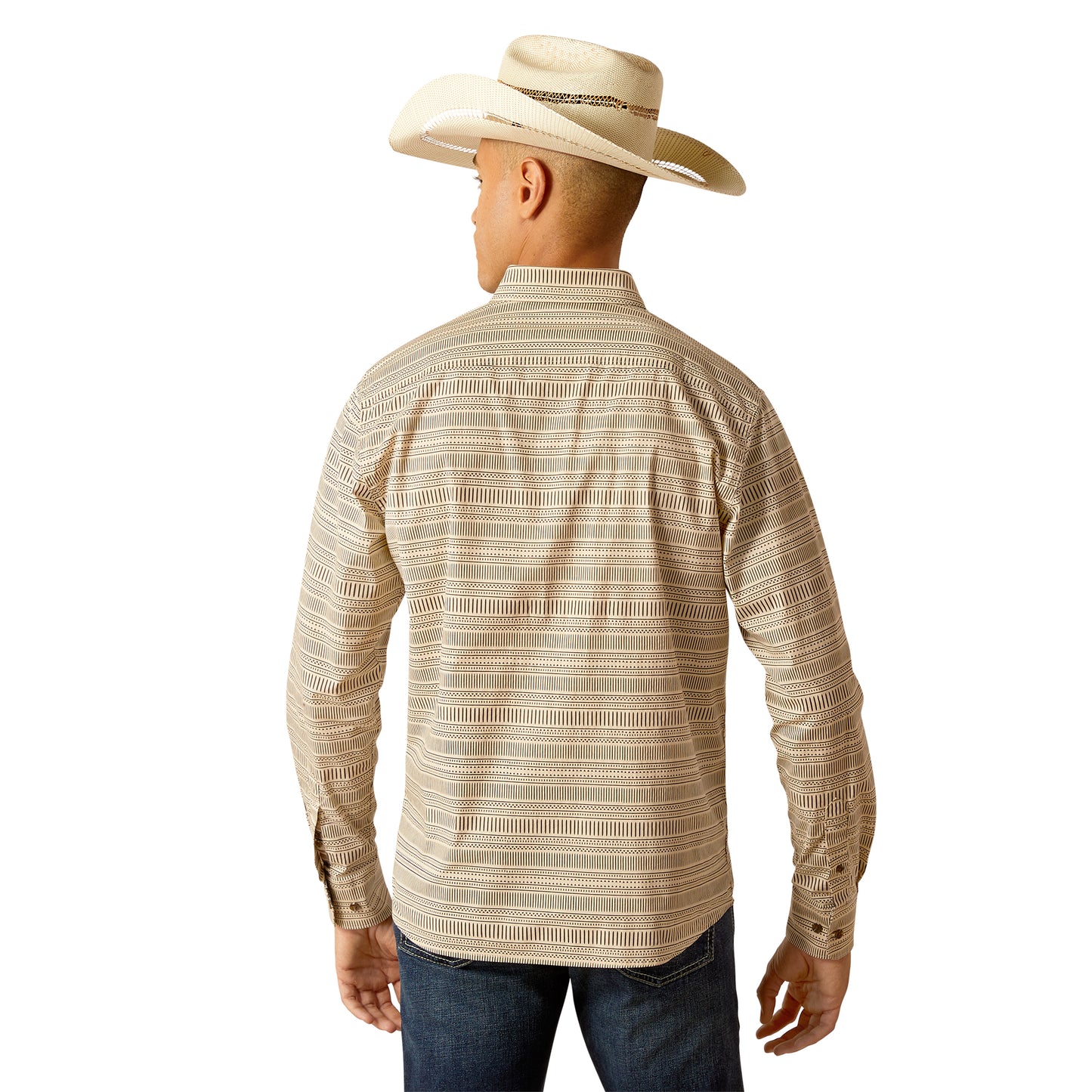 Ariat Men's Marvin Stretch Modern Fit Sand Shell Shirt 10048634