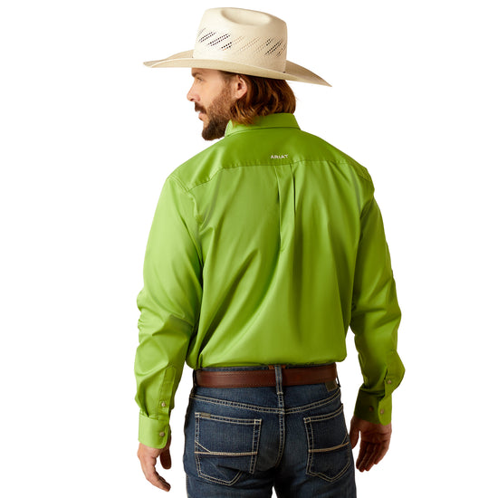Ariat Men's Team Logo Twill Parakeet Green Classic Fit Shirt 10048808