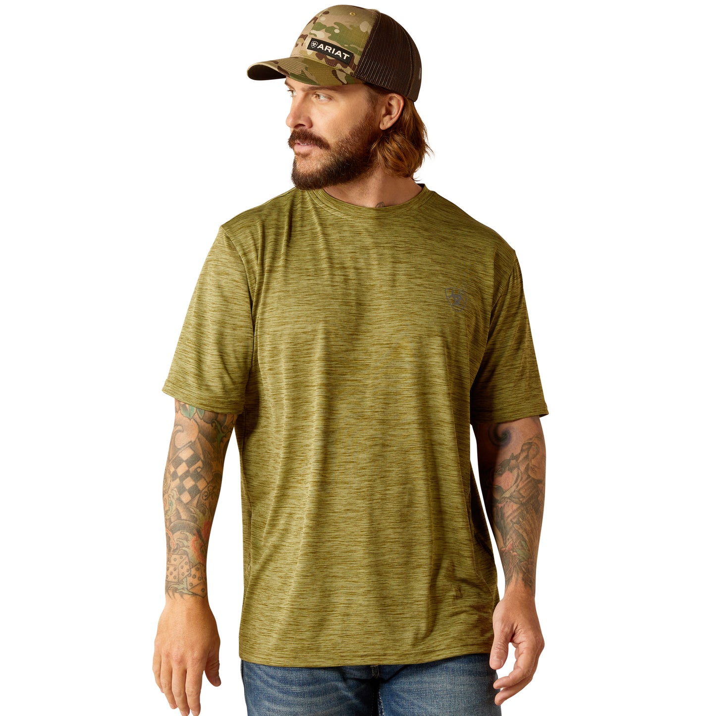 Ariat Men's Charger Basic Cotton Sage T-Shirt 10048827