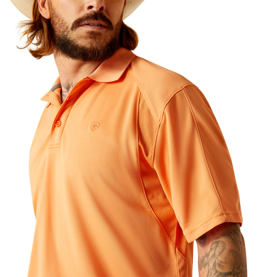 Ariat Men's AC Prawn Orange Polo Shirt 10048849