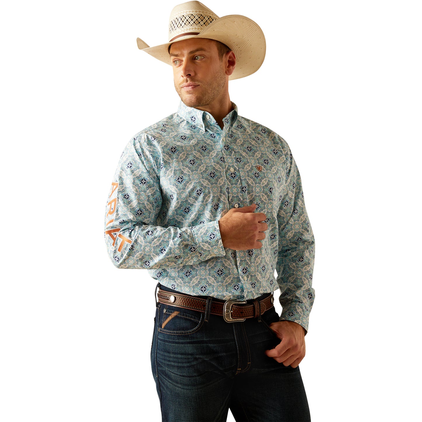 Ariat Men's Team Emmett Classic Fit Button Down Shirt 10050533