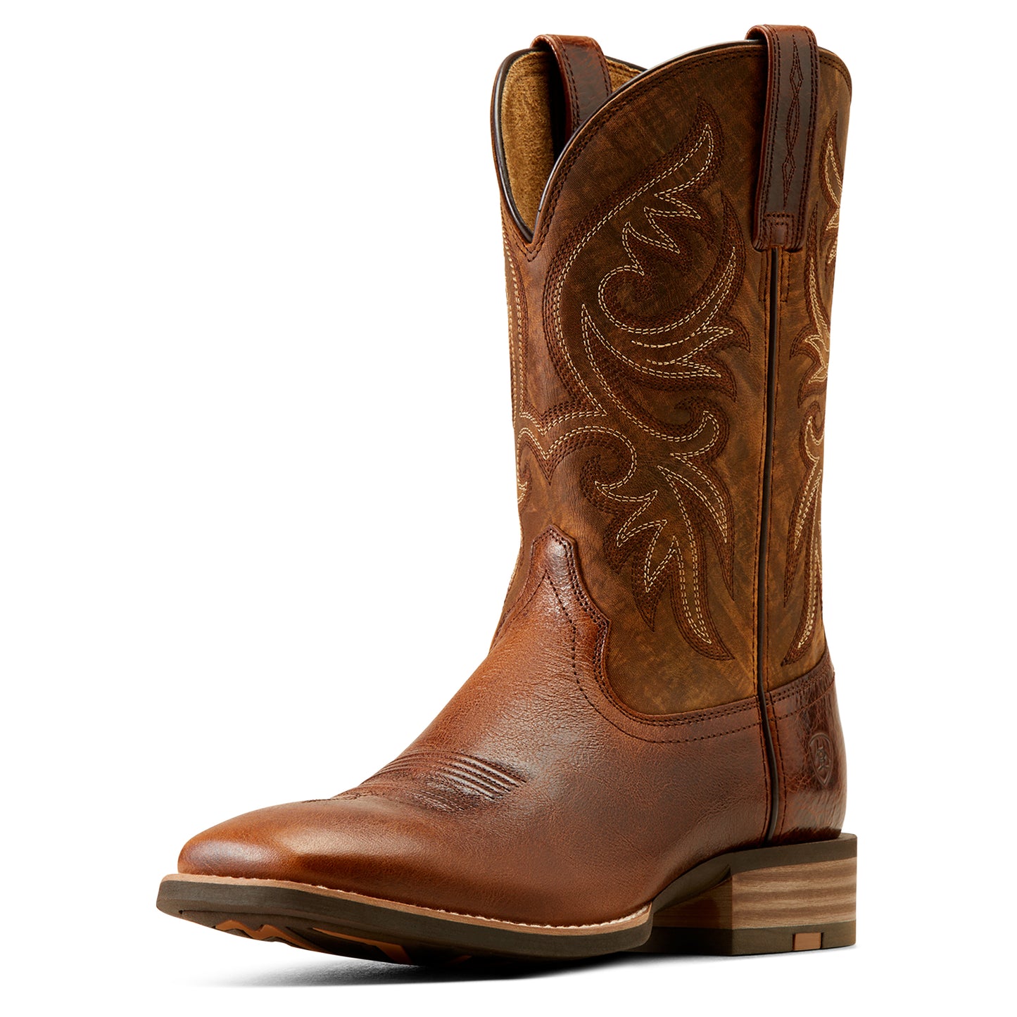 Ariat Men's Slingshot Beasty Brown & Rugged Tan Western Boots 10050936