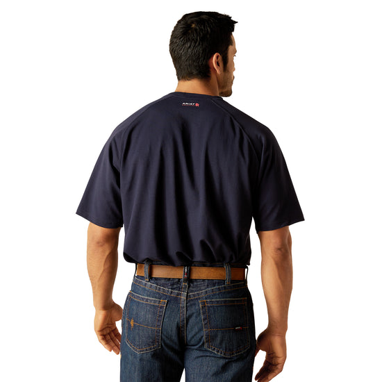 Ariat Men's FR Navy Short Sleeve Baselayer T-Shirt 10048853
