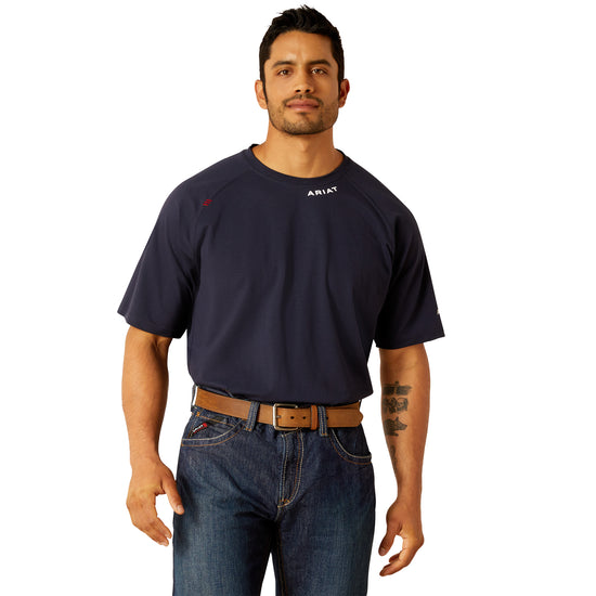 Ariat Men's FR Navy Short Sleeve Baselayer T-Shirt 10048853