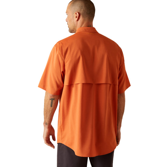 Ariat Men's Rebar Made Tough VentTEK DuraStretch Orange Work Shirt 10048864