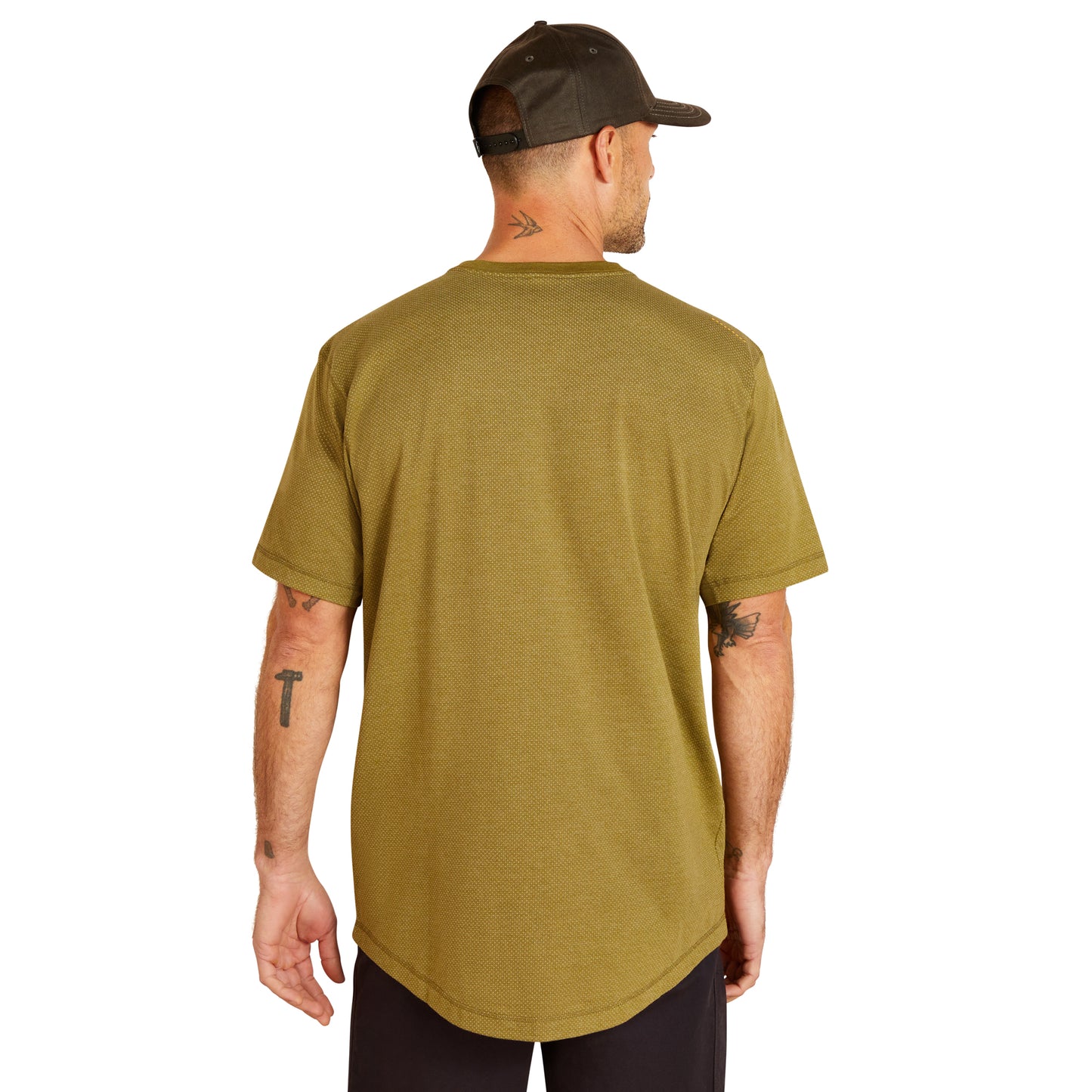 Ariat Men's Rebar Workman 360 Airflow Lichen Heather T-Shirt 10048984