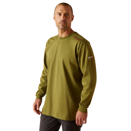 Ariat Men's FR Born For This Lichen Green T-Shirt 10049030