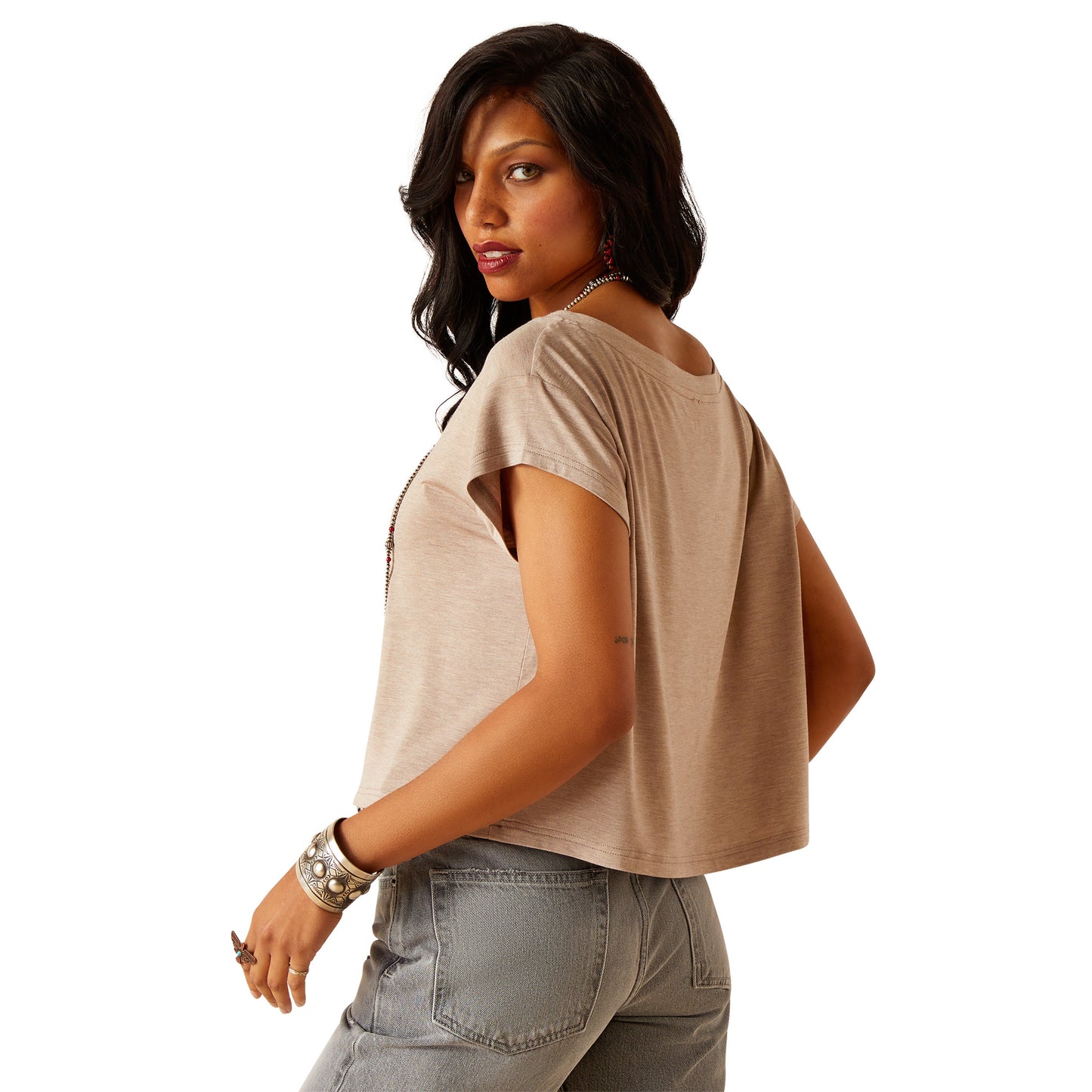 Ariat Ladies Savannah Heather Cowgirls Graphic T-Shirt 10048696