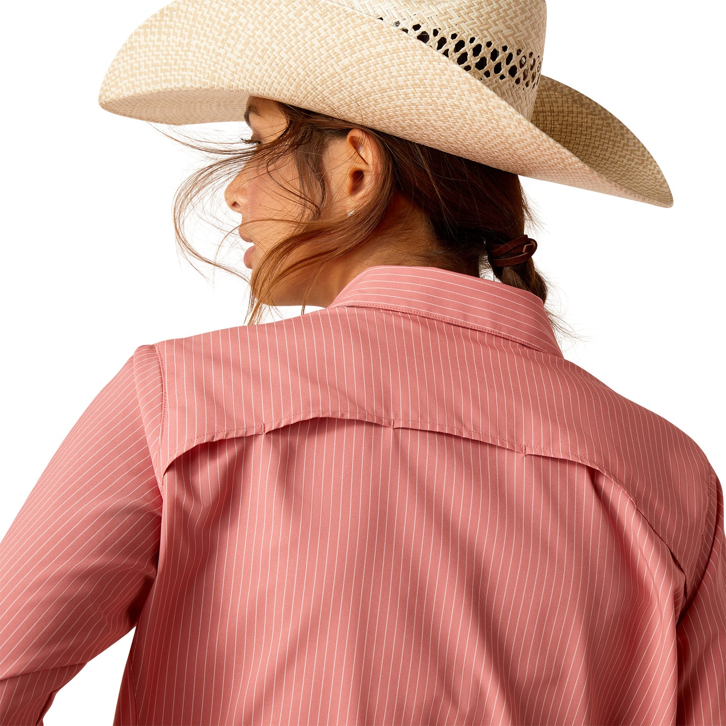 Ariat Ladies VentTEK Stretch Faded Rose Pinstripe Shirt 10048858