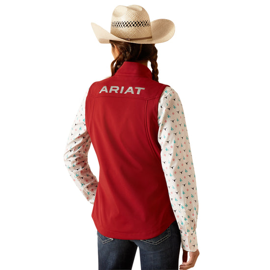 Ariat Ladies New Team Sun-Dried Tomato Softshell Vest 10048878