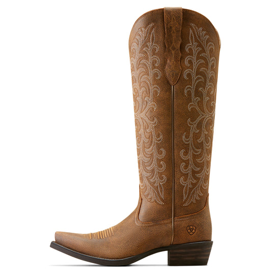 Ariat Ladies Tallahassee Stretchfit Brown Bomber Western Boot 10051061