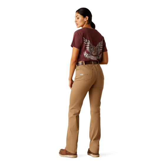 Ariat Ladies Rebar Made Tough™ Straight Leg Khaki Work Pants 10050622