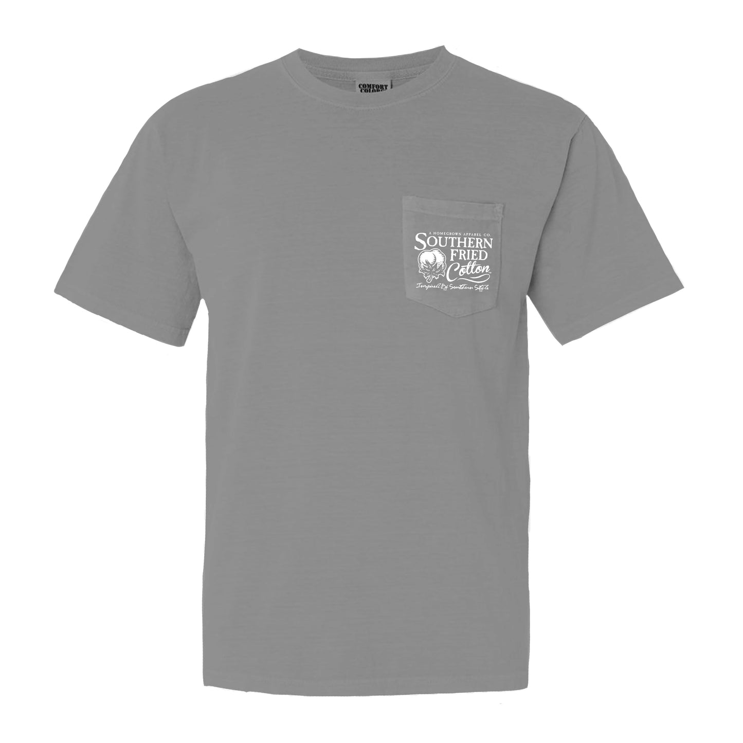 Southern Fried Cotton Men's Old Glory Flies Granite T-Shirt SFM11732
