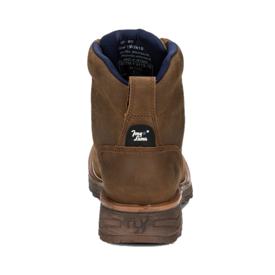 Tony Lama® Men's Conductor 6" Brown Composite Moc Toe Boots TW3410