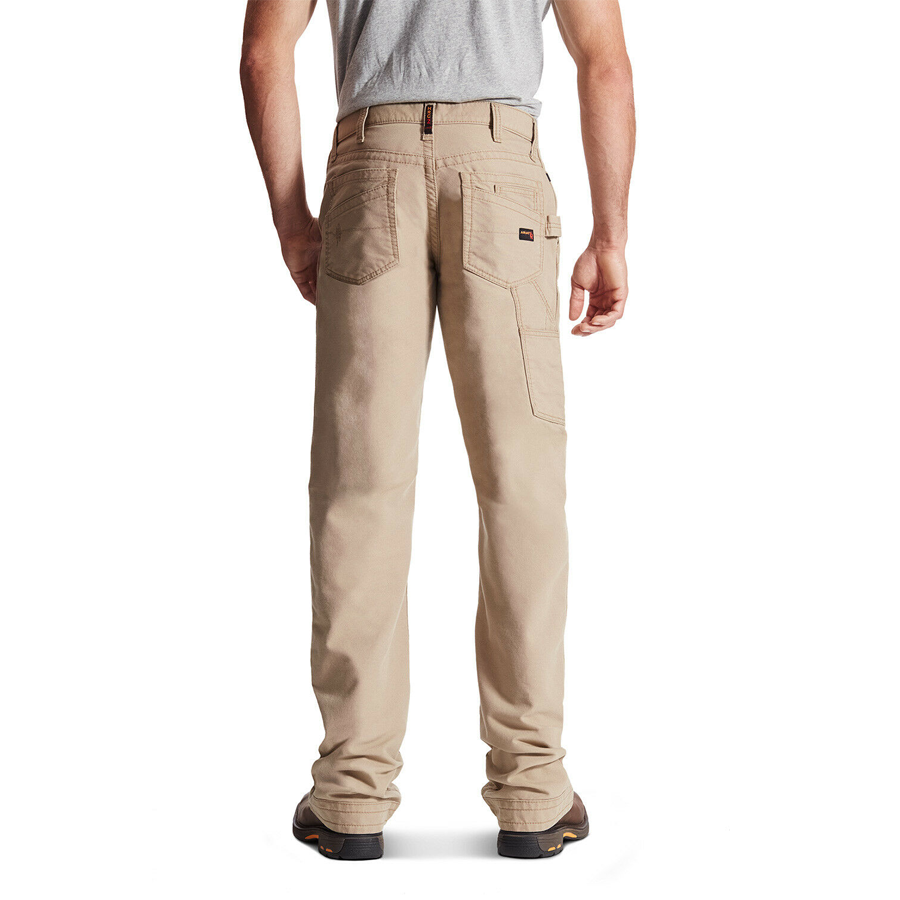 Ariat® Men's FR M4 Relaxed Workhorse Khaki Bootcut Pants 10017227