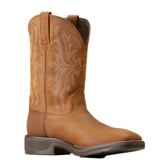 Ariat Men's Performance Ridgeback Oily Distressed Tan Western Boots 10046982