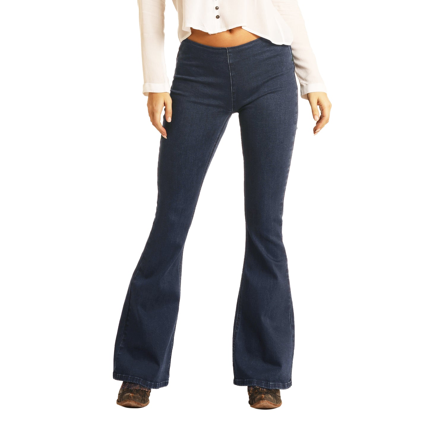 Rock & Roll Denim Ladies Mid Rise Bargain Bell Jeans W1P6101 – Wild ...