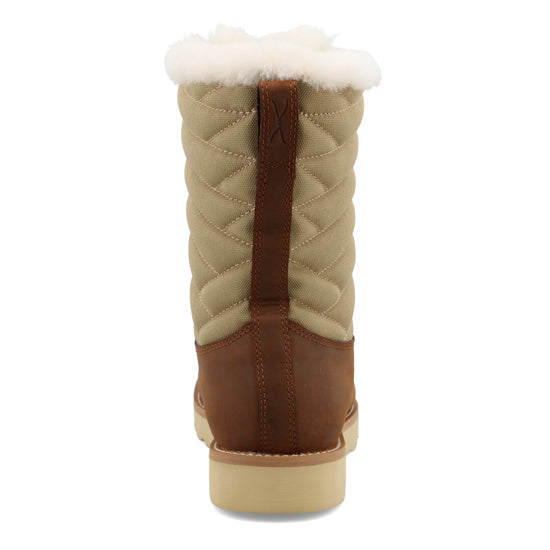 Twisted X Ladies 8" Wedge Sole Oiled Saddle and Tan Boot WCA0055