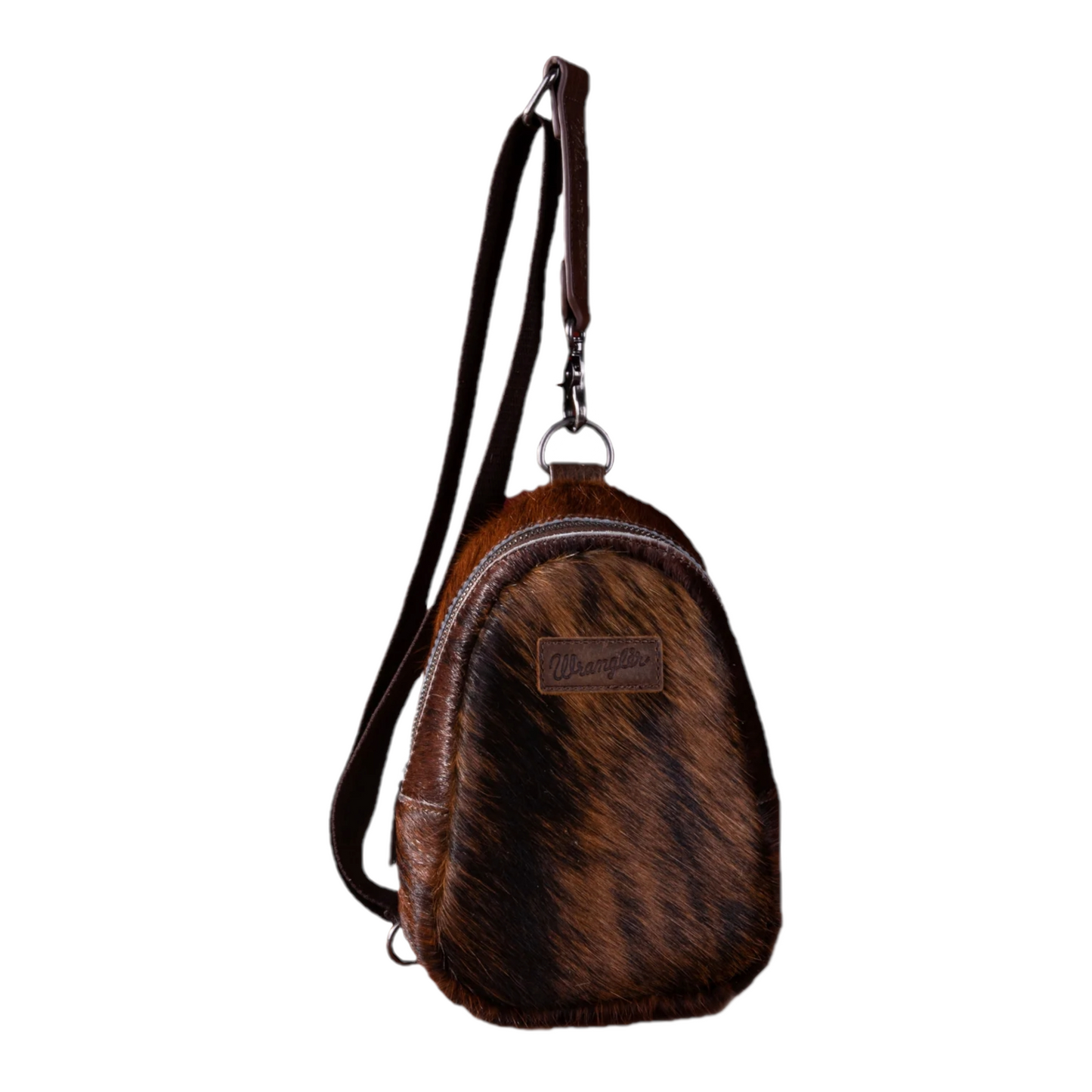 Wrangler Ladies Genuine Cowhide Coffee Brown Crossbody Sling Bag WG106-S9110CF