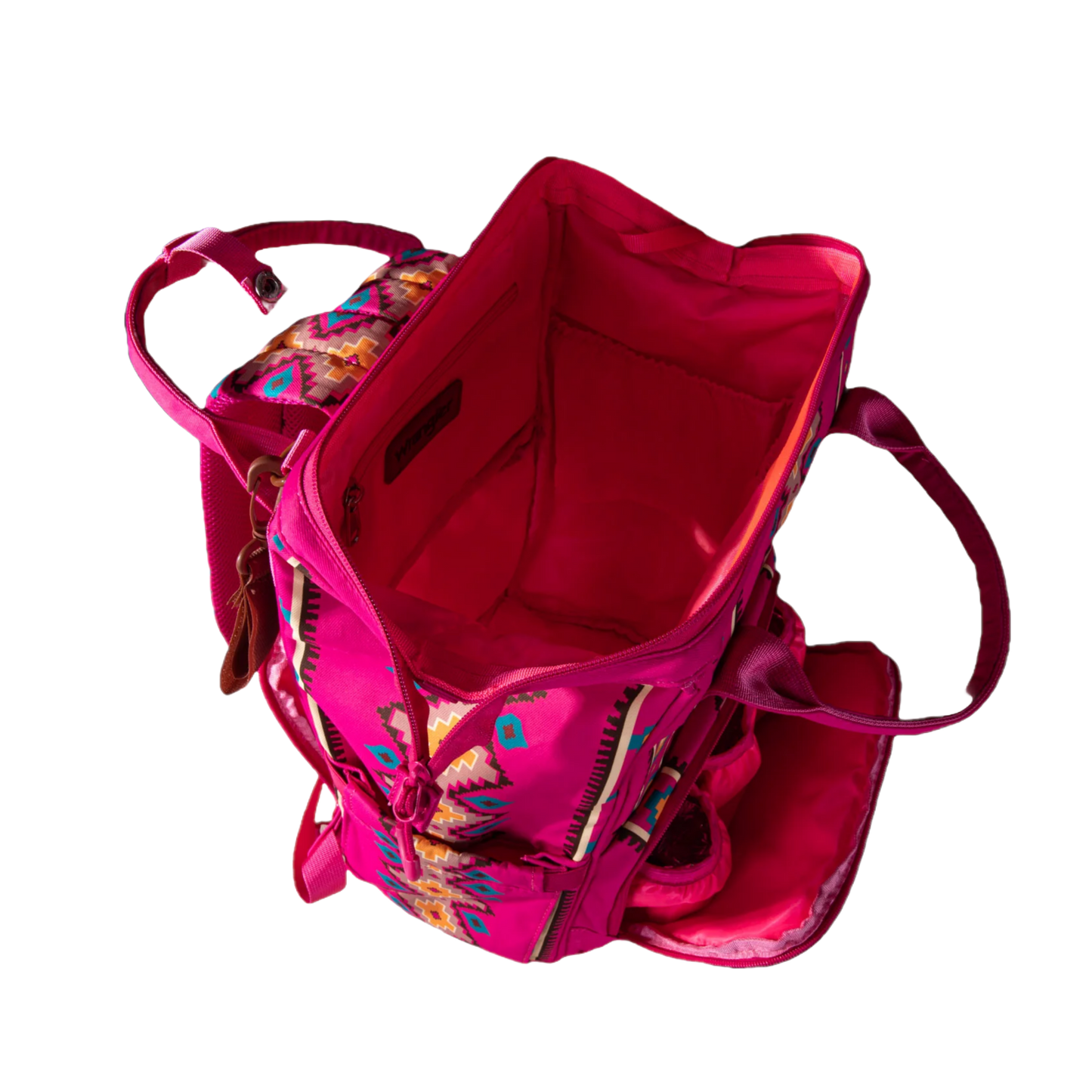 Wrangler Ladies Aztec Printed Brown Dual Sided Backpack WG2204-9110HPK
