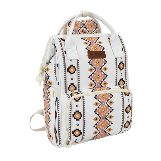kelty aztec-style top zip backpack diaper bag in pink Wrangler Aztec Printed Callie Backpack
