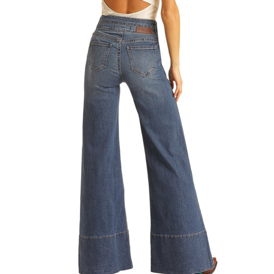 Rock & Roll Denim® Ladies Palazzo Flare Leg Jeans WHF2693