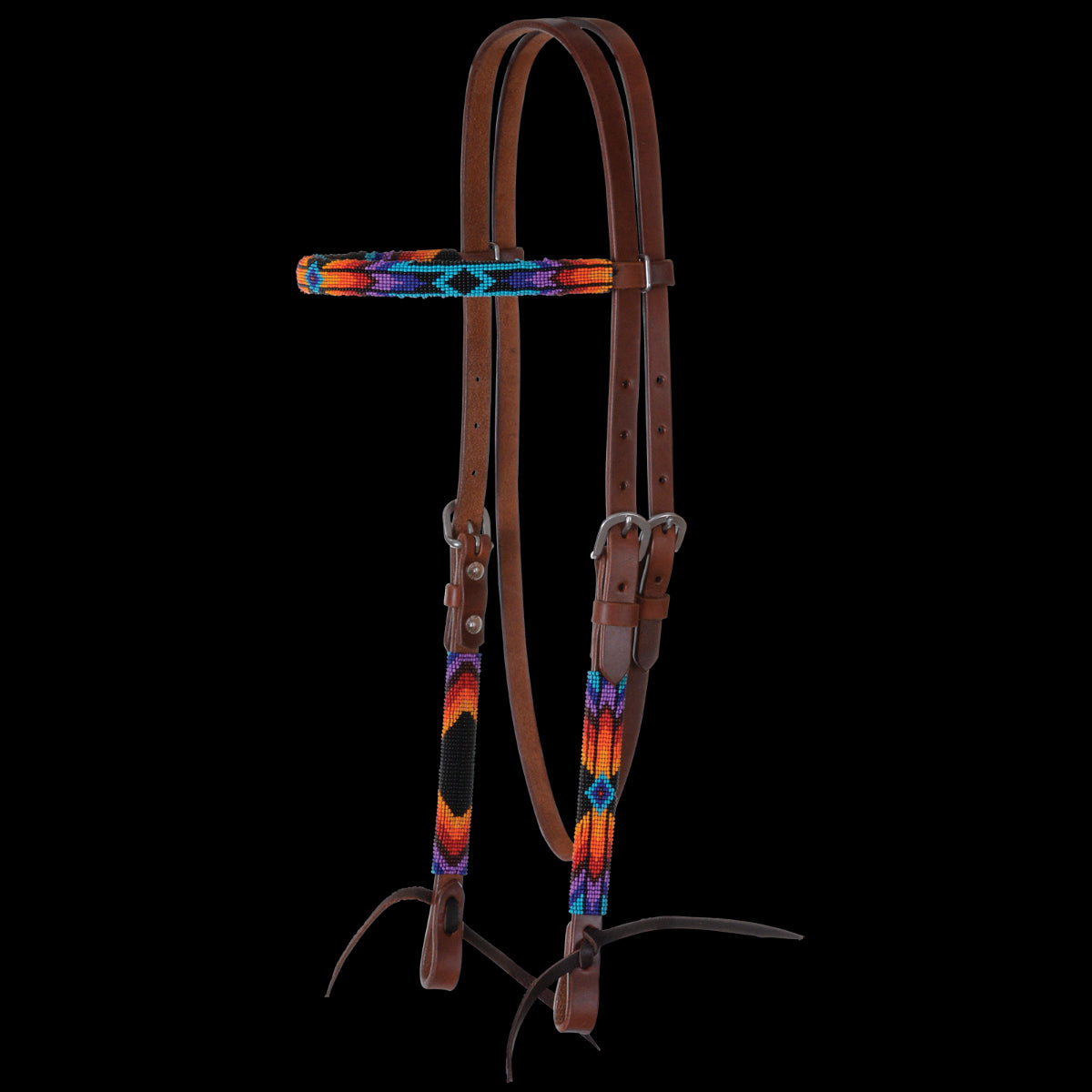 Circle Y Infinity Wrap Browband Headstall Sunset