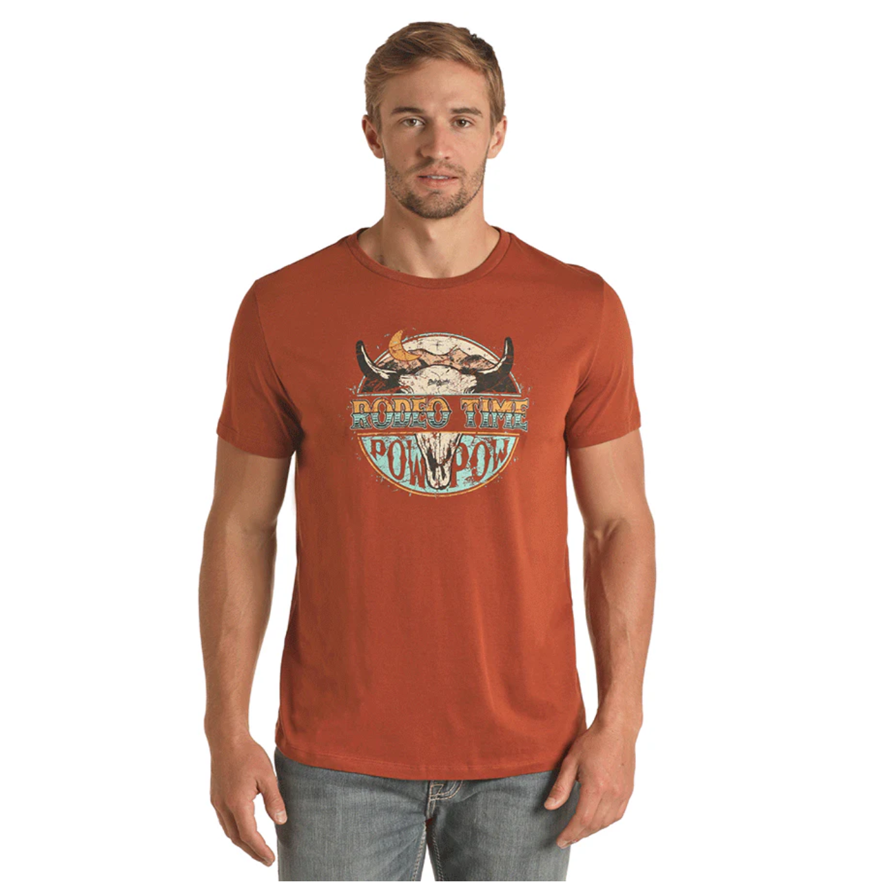 Rock & Roll Denim Dale Brisby Rodeo Time Graphic T-Shirt P9-3365