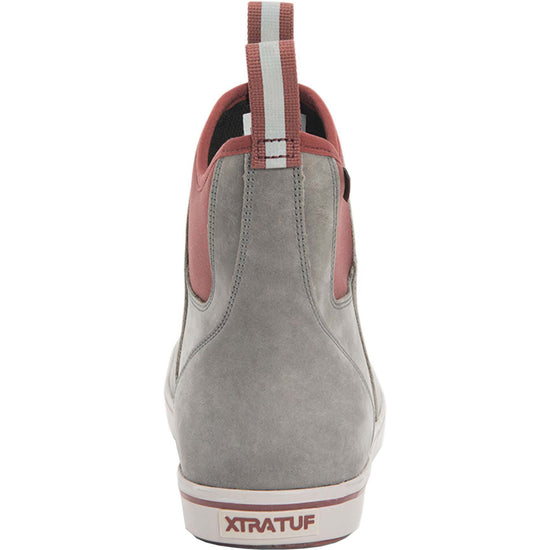 XTRATUF Men's Waterproof Leather Gray Ankle Deck Boots XAL101