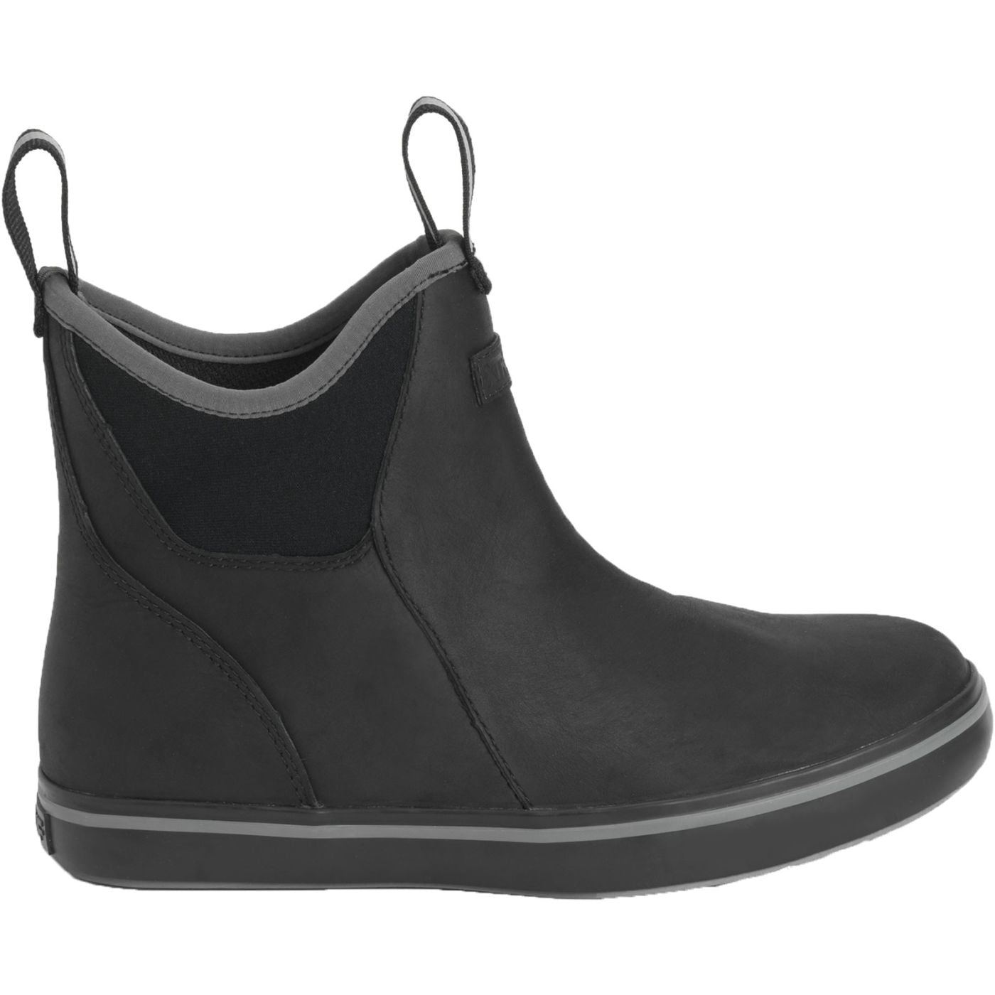 XTRATUF Ladies Leather Ankle Deck Black Boots XWAL000