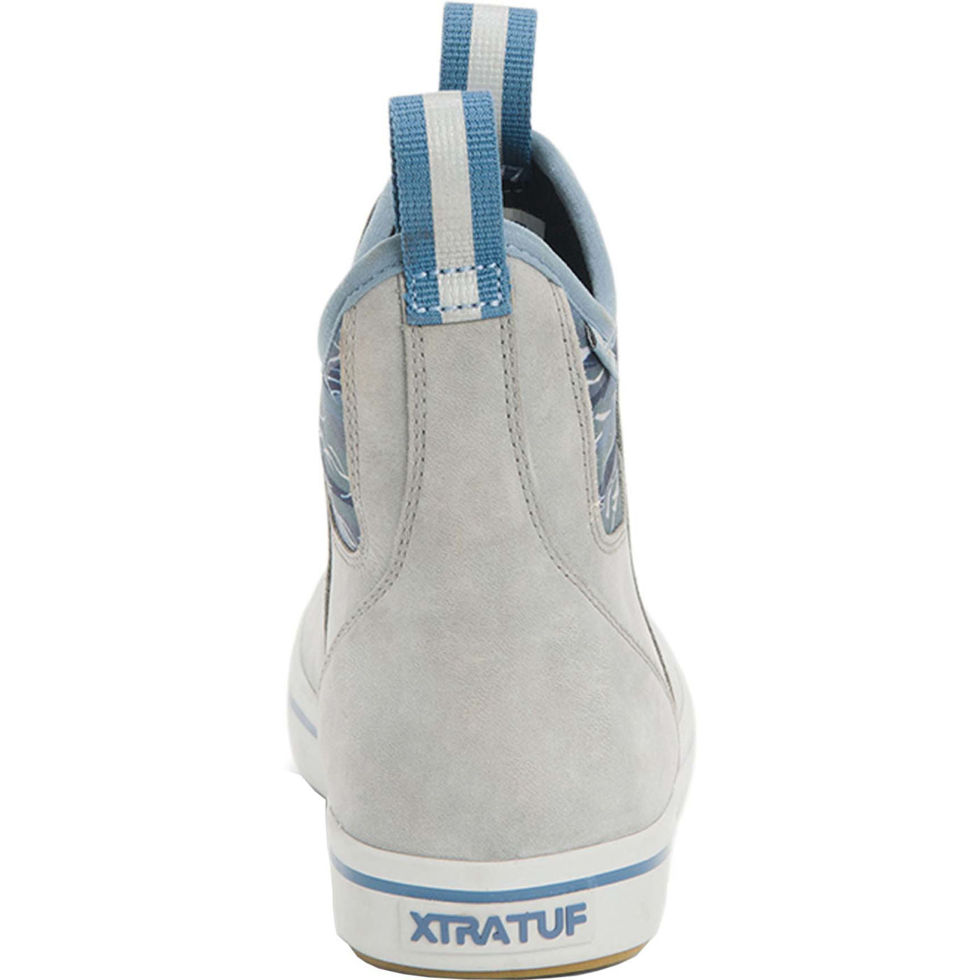 XTRATUF Ladies Leather Ankle Deck Gray & Beach Glass Boots XWAL-1BG