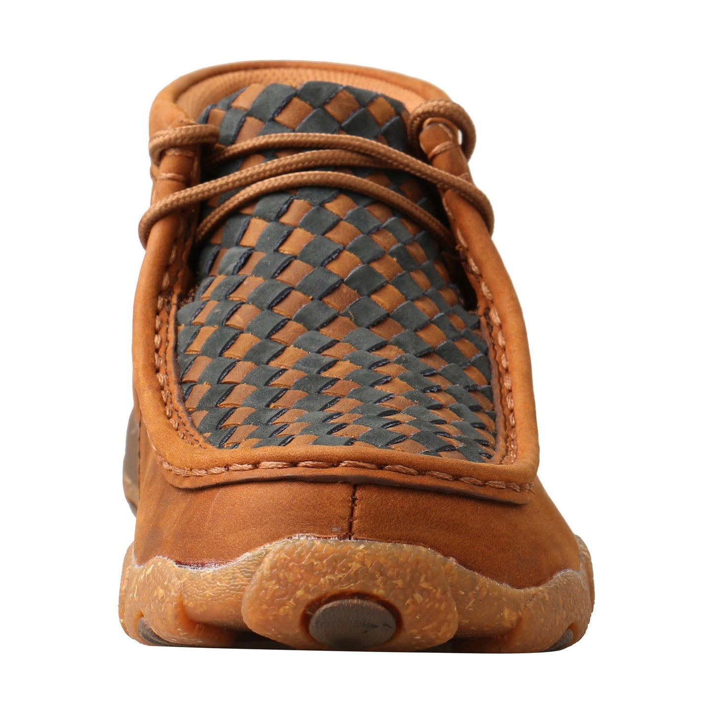 Load image into Gallery viewer, Twisted X Kid&amp;#39;s Chukka Oiled Saddle Basket Weave Driving Moc YDM0046
