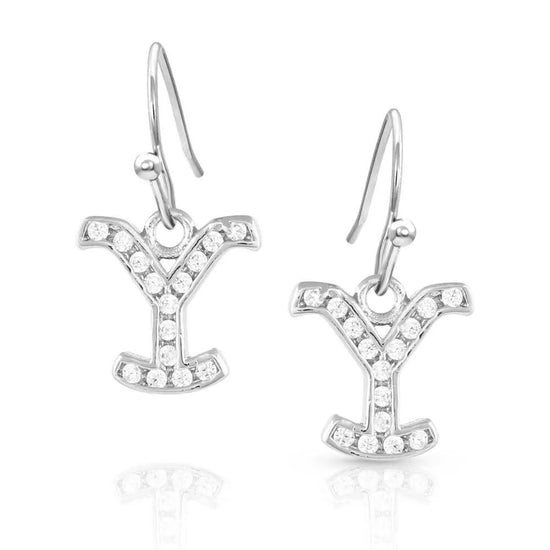 Montana Silversmiths Ladies Yellowstone At Night Crystal Earrings YELER5370