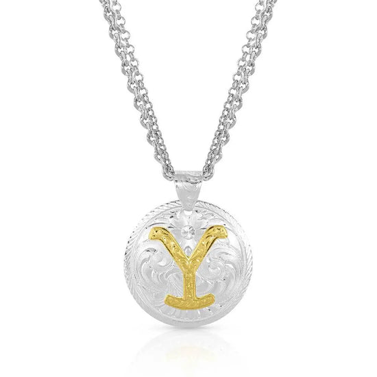 Montana Silversmiths Ladies The Dutton Y Yellowstone Necklace YELNC4351