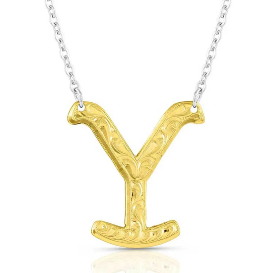 Montana Silversmiths® Yellowstone Brand Gold Necklace YELNC5153