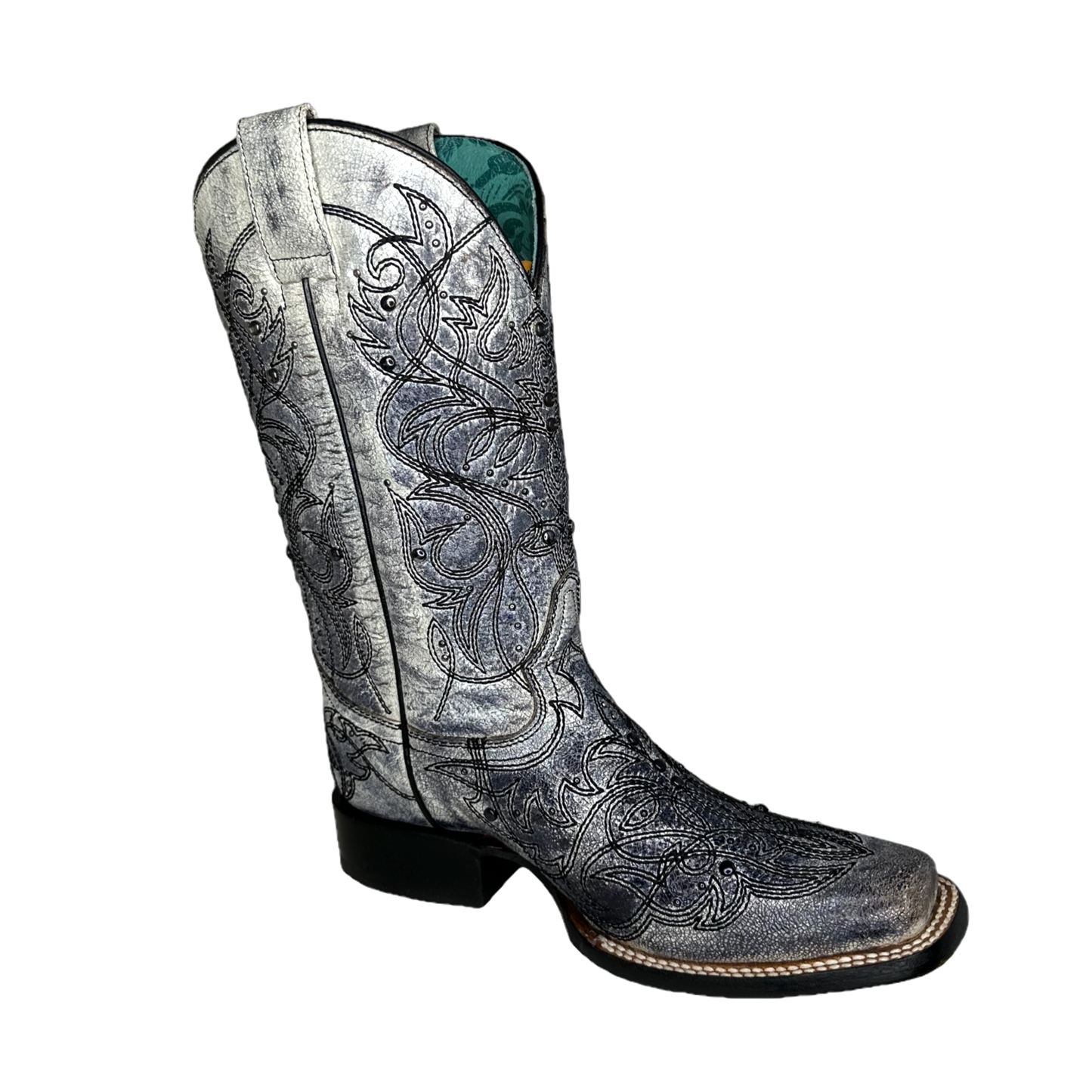 Black and sales white corral boots