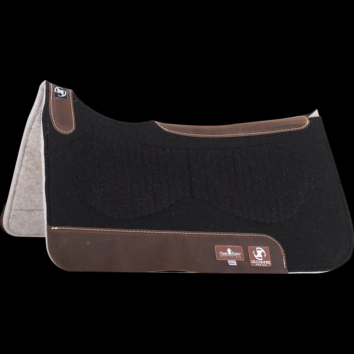 Classic Equine Zone Series Felt Top Felt Bottom Saddle Pad 30"x32