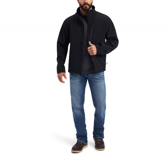 Ariat® Men's Vernon Vent Black Grey Softshell Jacket 10038499
