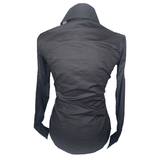 Panhandle® Ladies Solid Black Snap Button Down Shirt PSWSOSR0LT-01
