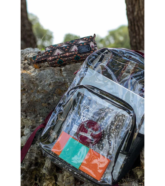 Hooey "Nitro" Multicolor Serape Pattern Clear Backpack BP056CL