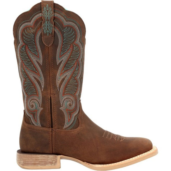Durango Ladies Western 12" Brown Square Toe Boots DRD0436