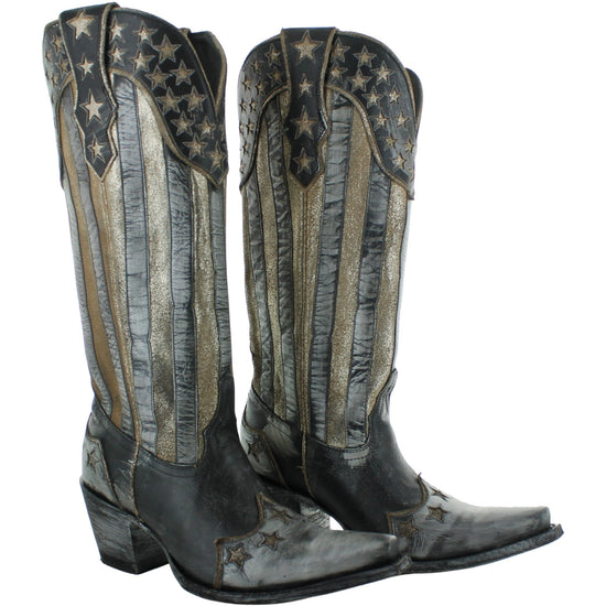 Yippee Ki Yay by Old Gringo Ladies Bloom Stars & Stripes Boots YL470-1