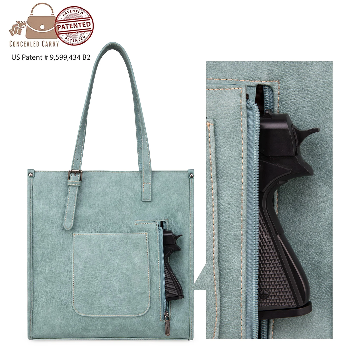 Wrangler Ladies Aztec Concealed Carry Turquoise Tote Bag WG52-G8317TQ