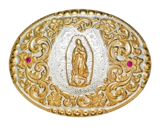 Crumine Oval Virgin Mary Buckle C10169