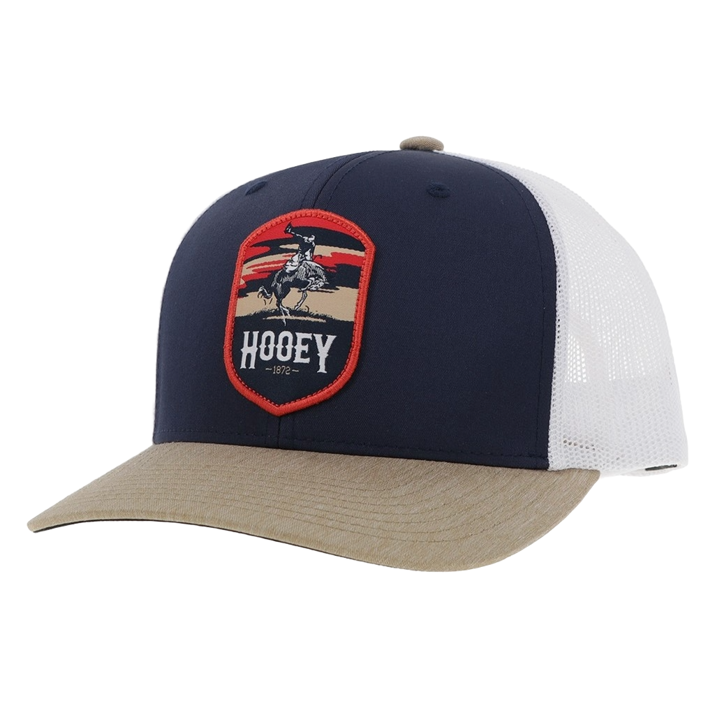Hooey Cheyenne Graphic Navy & White Trucker Cap 2444T-NVWH