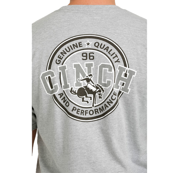 Cinch® Men's Logo Graphic Heather Grey T-Shirt MTT1690557